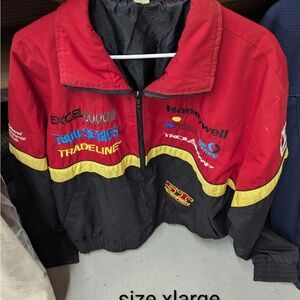 Honeywell Red and Black Men's Puffer Jacket